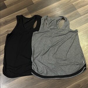 Set of Two Head-Black and Gray Tank Tops